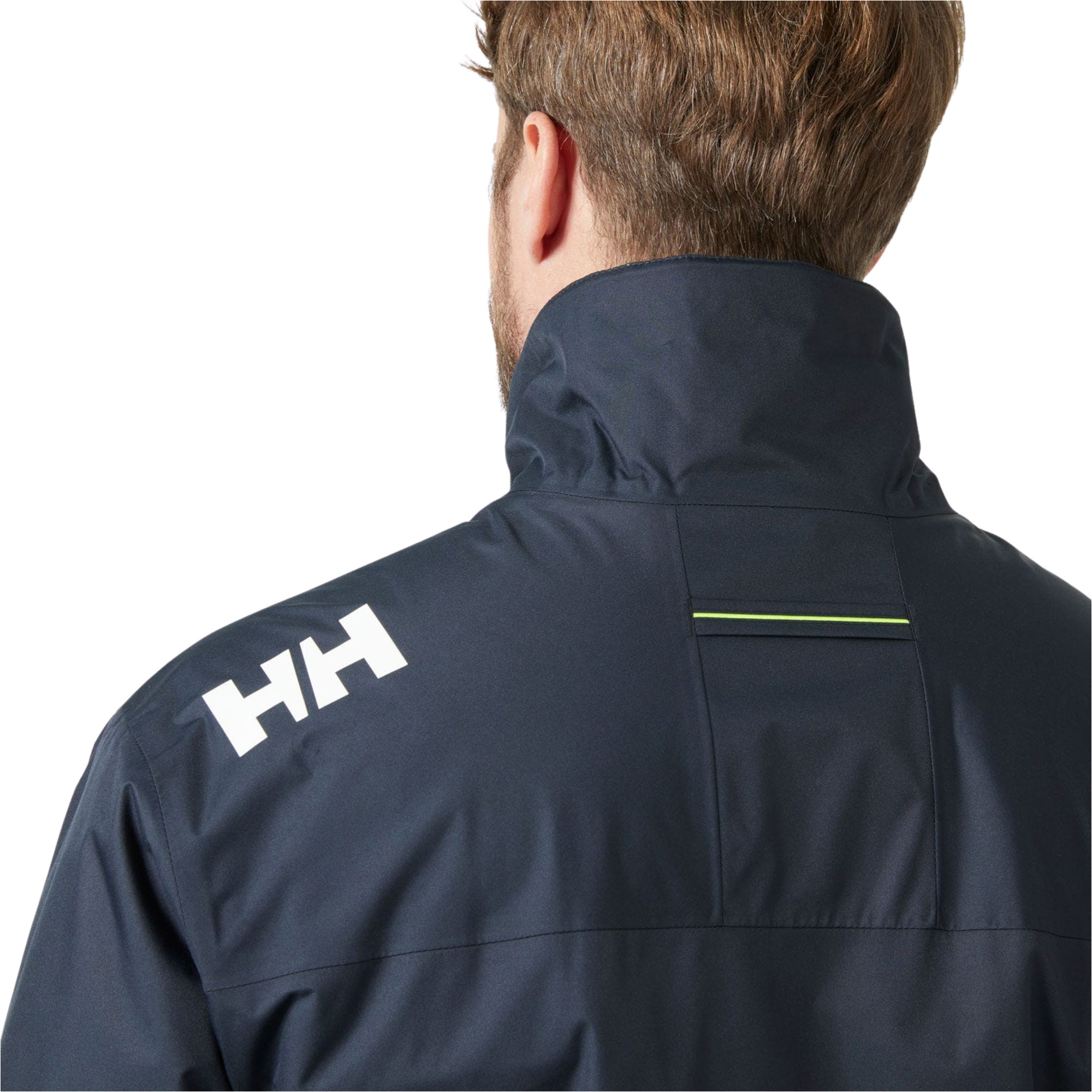 2026 Helly Hansen Mens Crew Hooded Pile Jacket 34526 - Navy